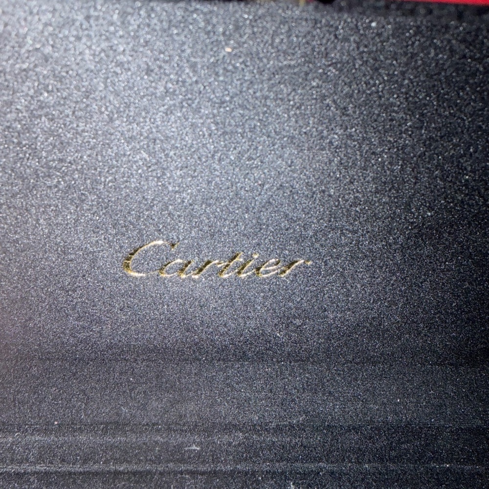 Cartier red and black watch presentation box with gold logo and a extra box - Picture 7 of 12